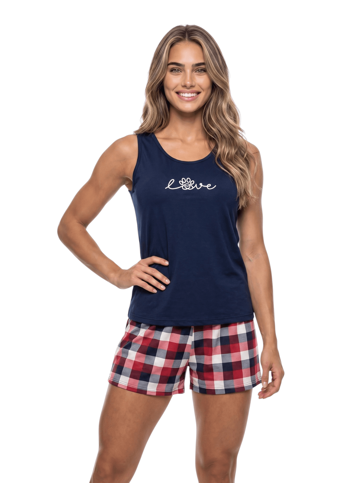 Pijama Curto Feminino Short Doll Diana Regata Short Meia Coxa Adulto