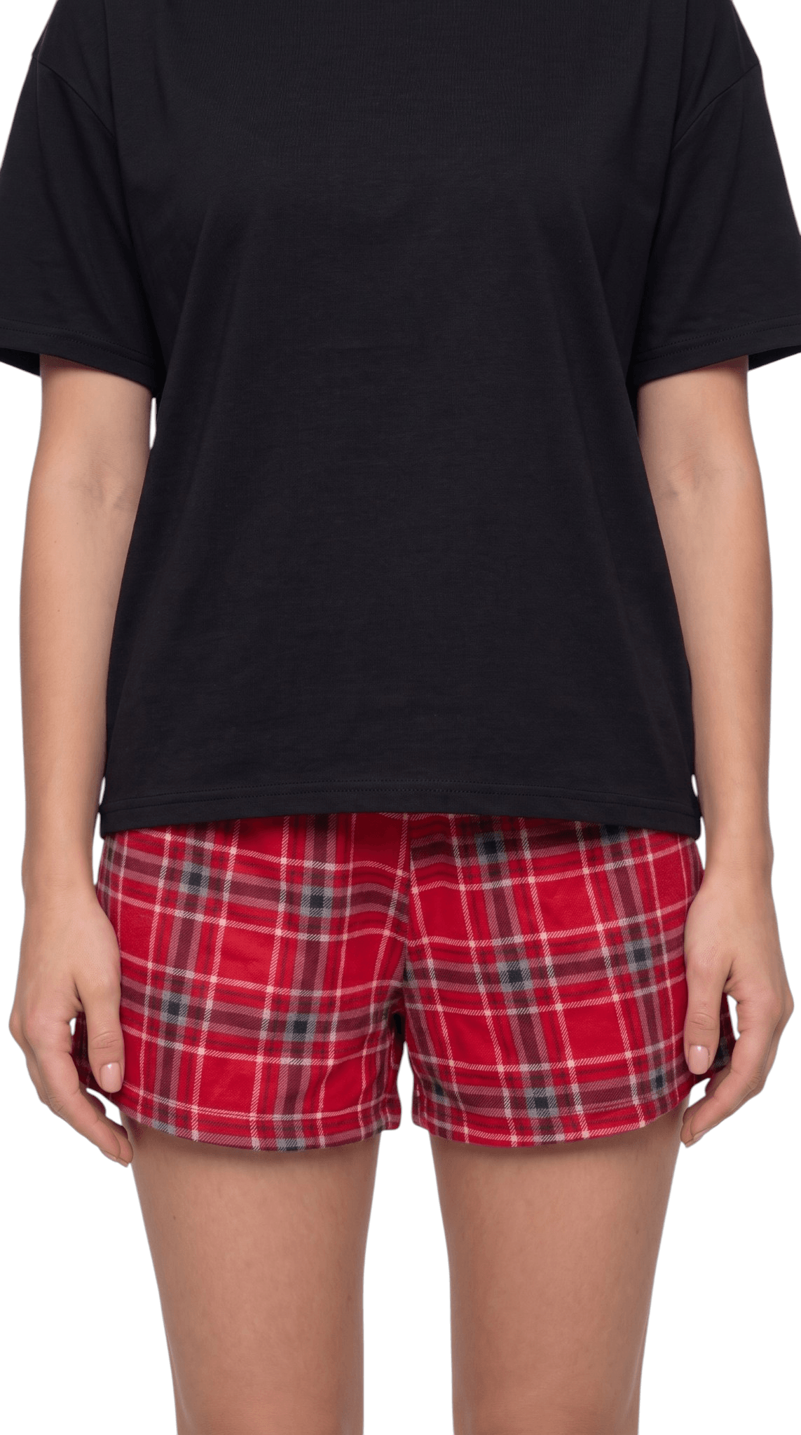Short Doll Feminino Suede Premium Macio Blusa Manga Curta Short Meia Coxa
