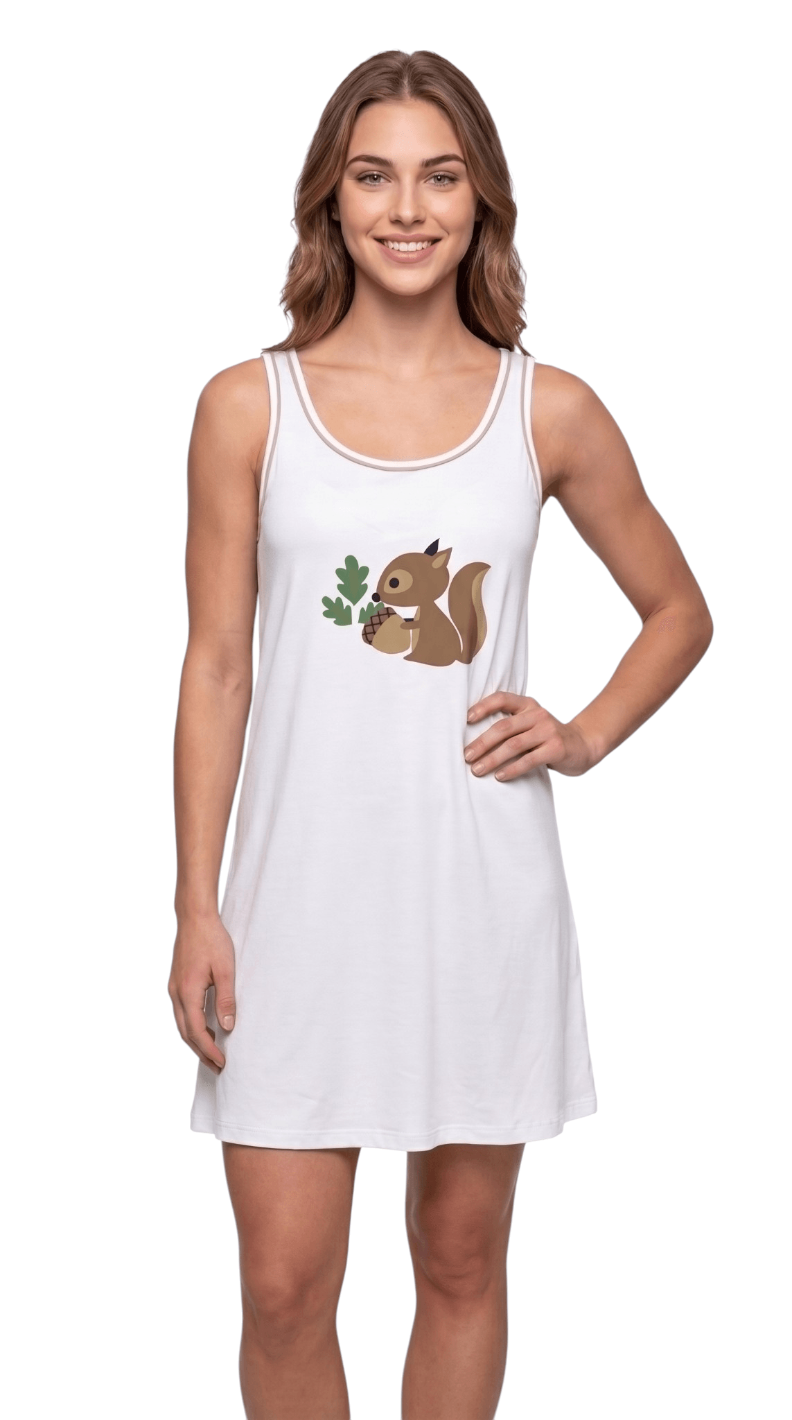 Pijama Curto Feminino Camisola Regata Suede Estampada Confortável Eloá