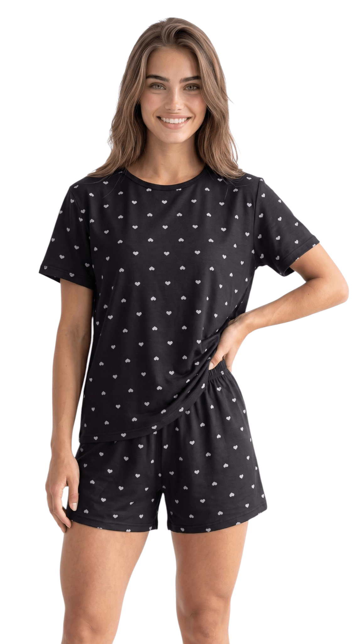 Pijama Meia Coxa Feminino Adulto Short Doll Confortável Caroline