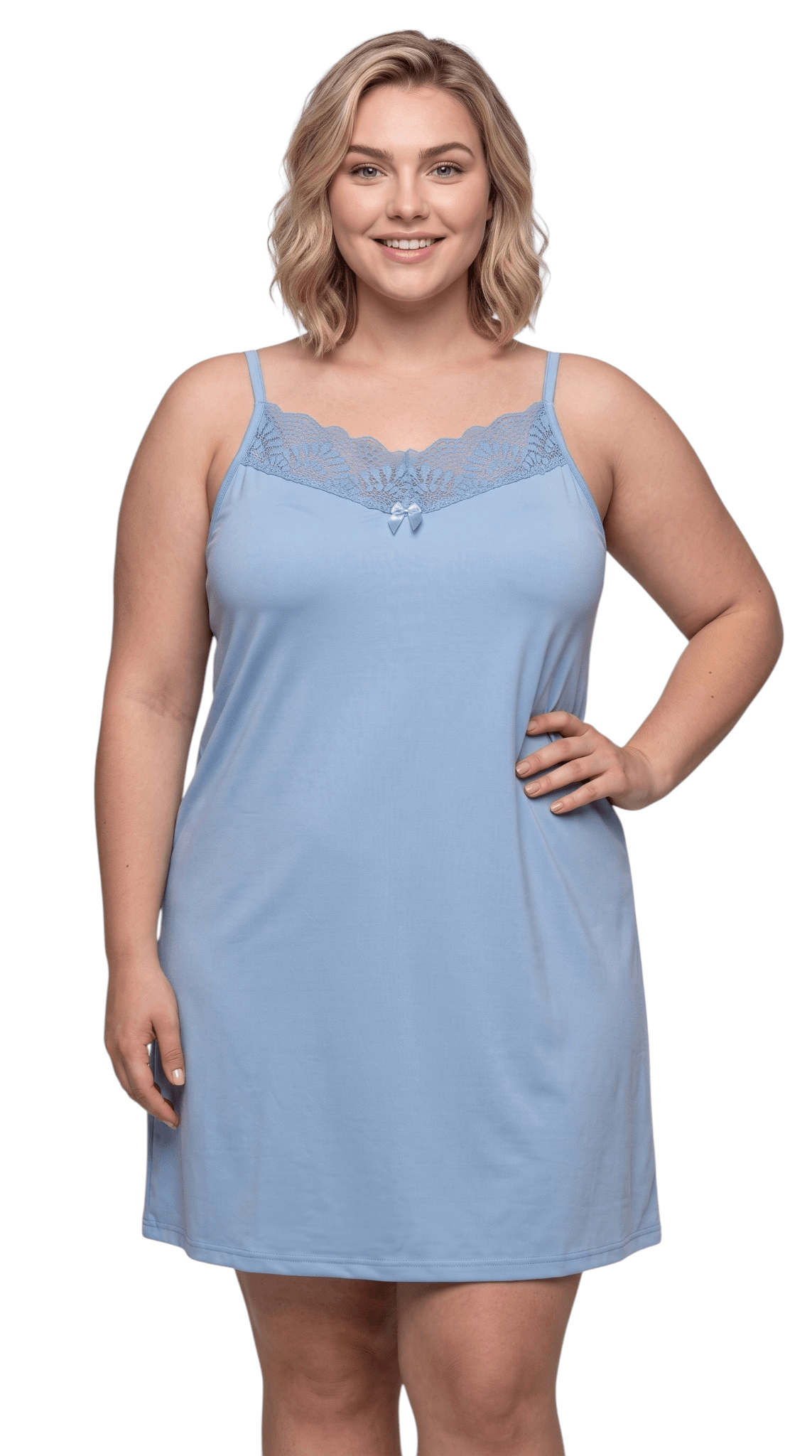 Camisola Plus Love Lisa Renda Sem Bojo