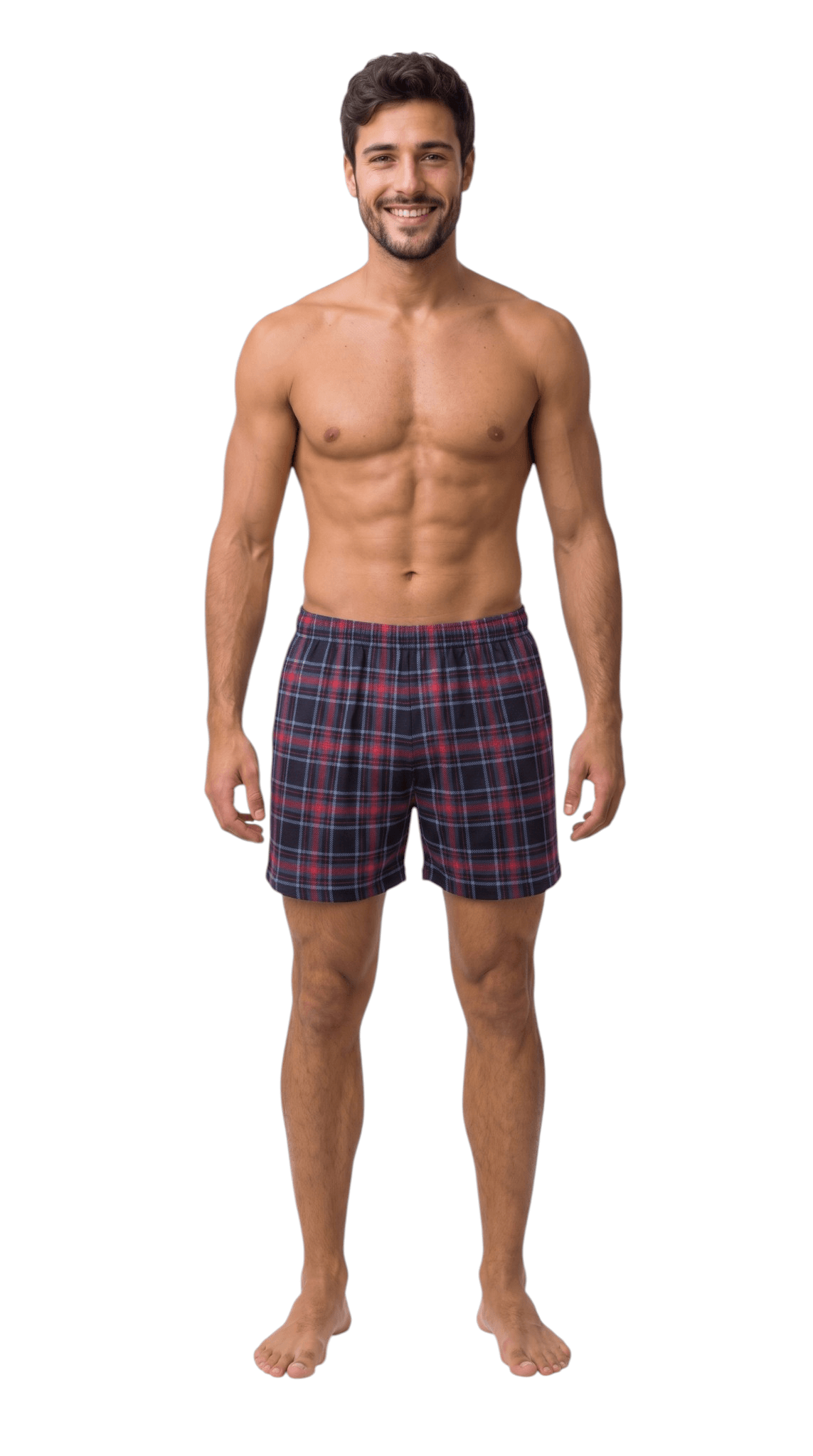 Short de Dormir Masculino Samba Canção Suede Estampado Confortável e Macio