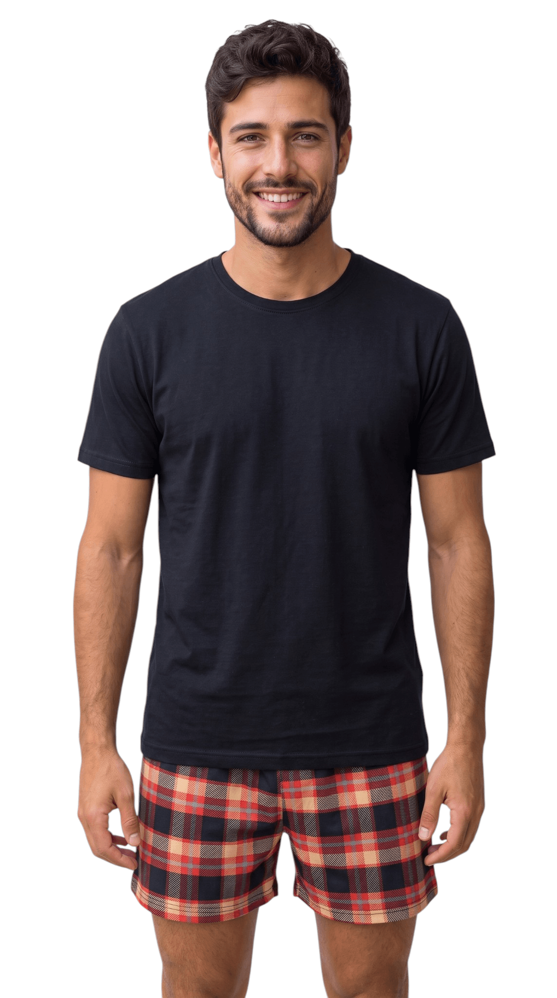 Pijama Masculino Curto Blusa e Short Suede Premium Macio para Dormir e Casa