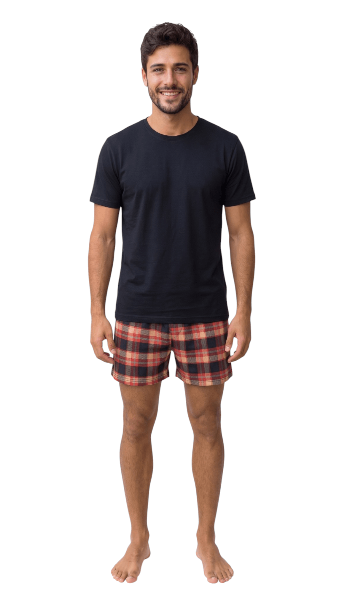 Pijama Masculino Curto Blusa e Short Suede Premium Macio para Dormir e Casa
